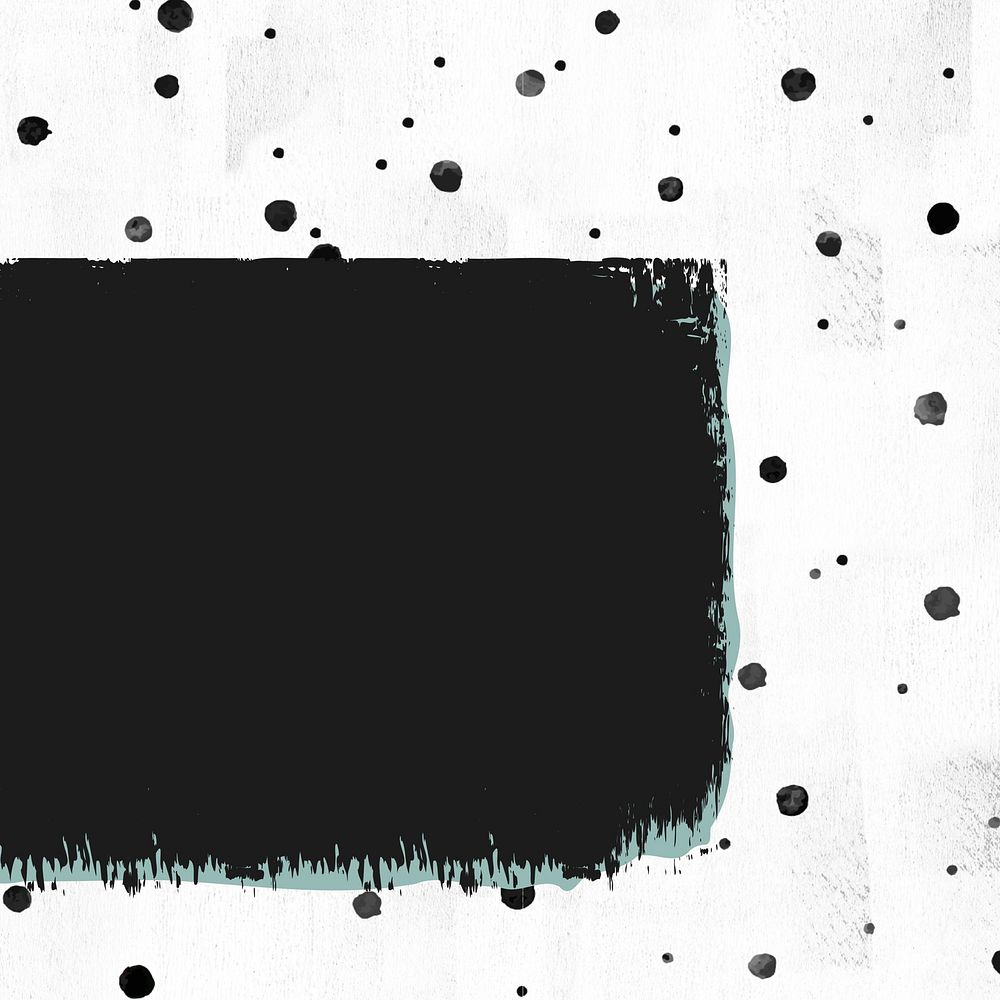 Black dotted frame background, abstract design