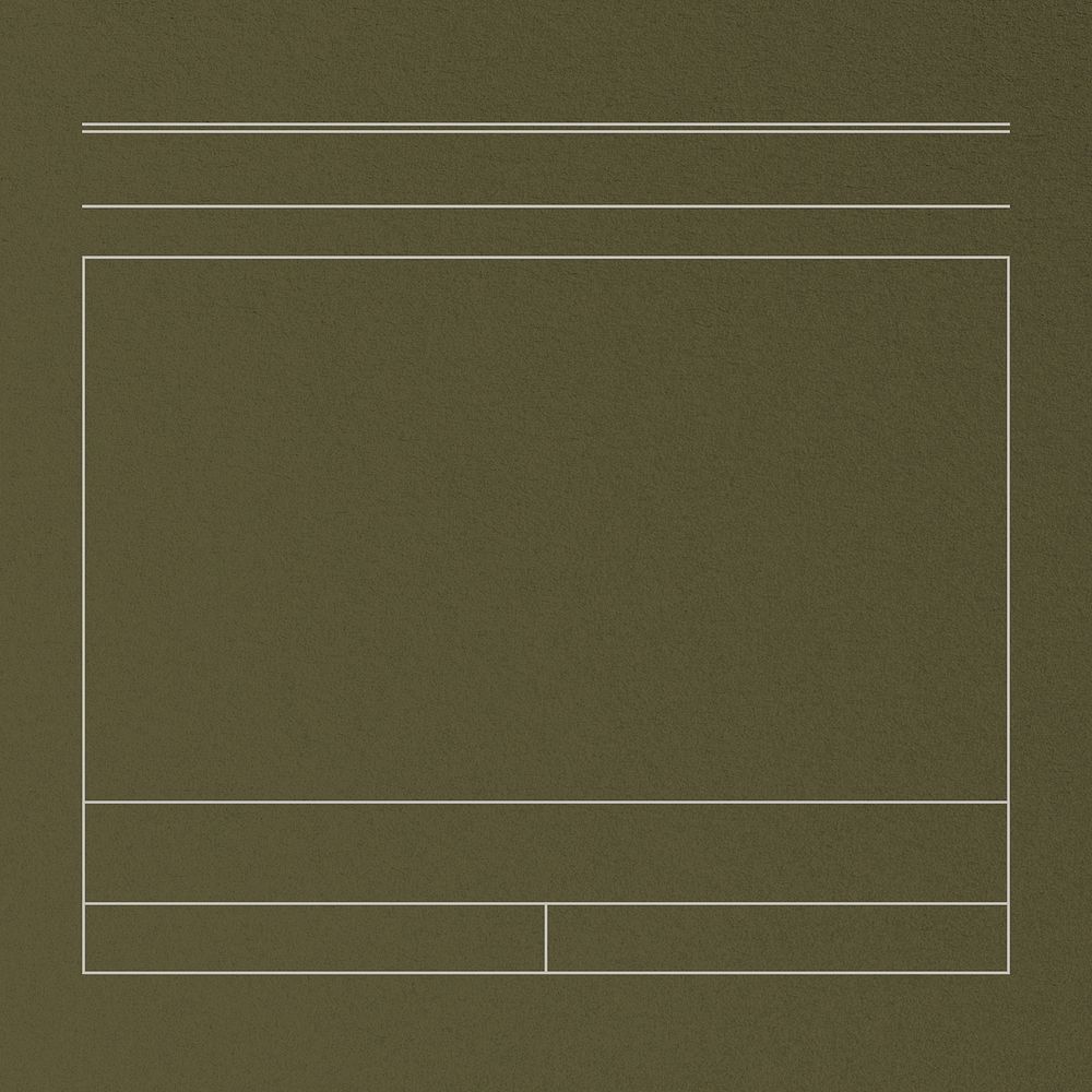 Line table frame background, dark green design