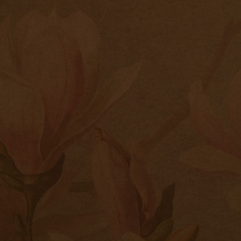 Vintage flower illustration background, brown design