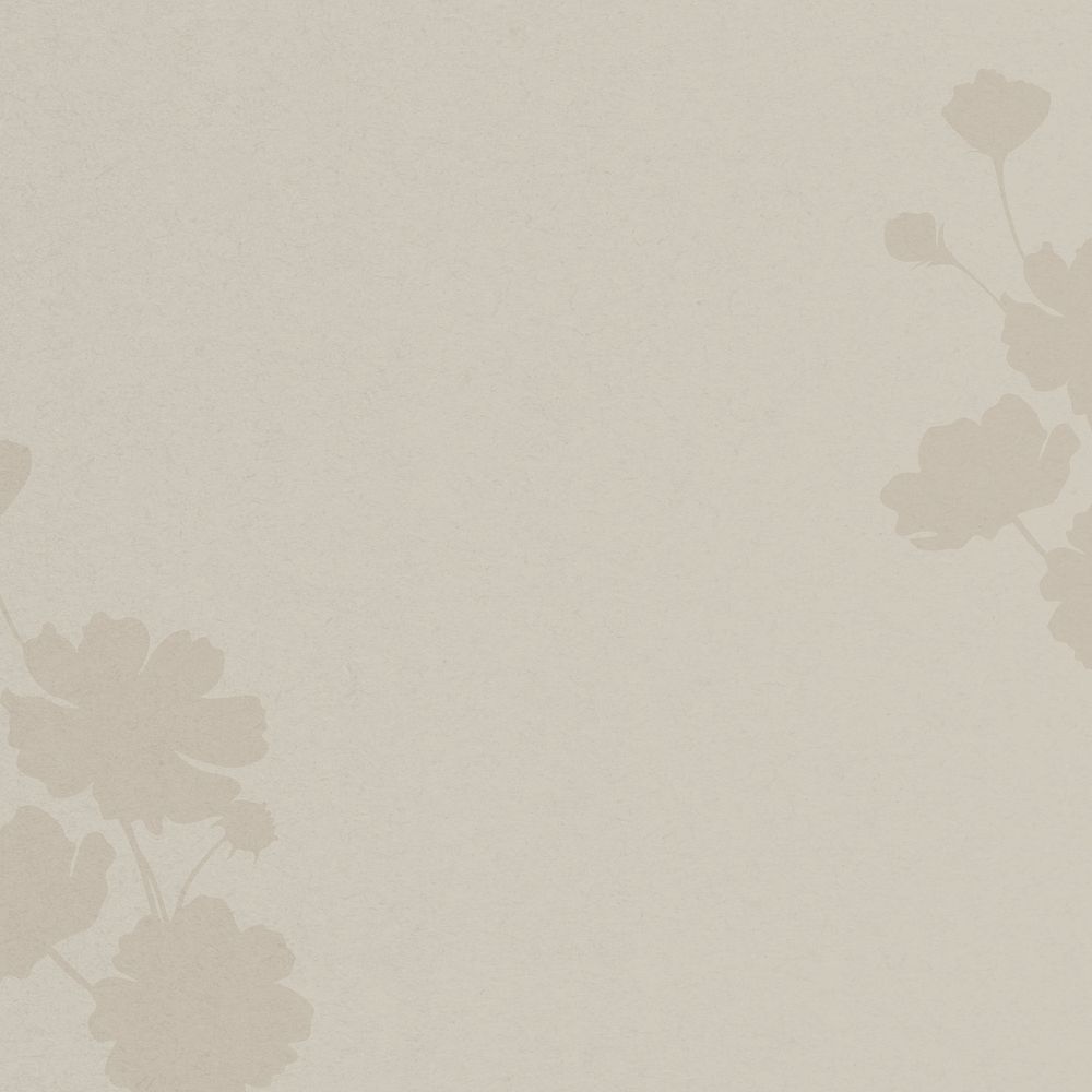 Greige textured background, flower shadow border