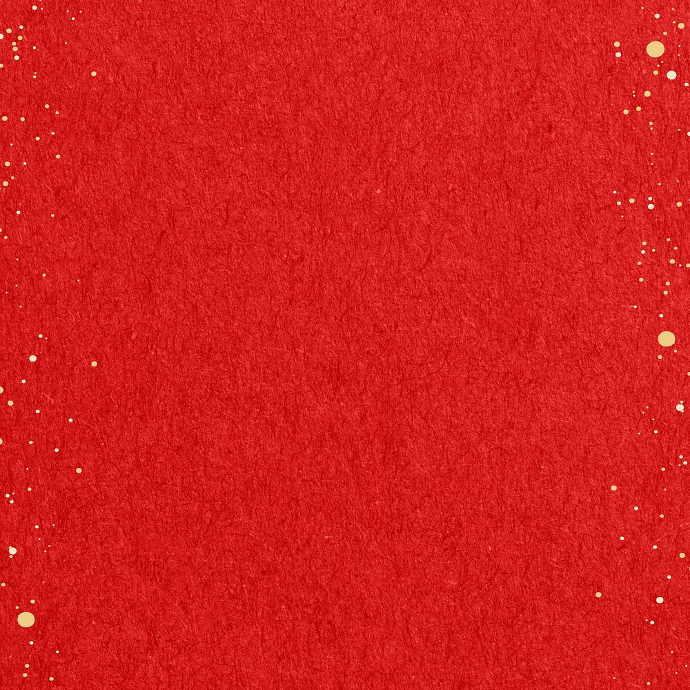 Red textured background, gold glitter border