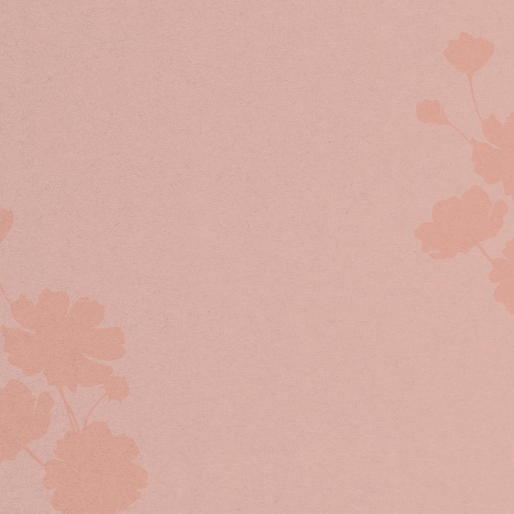 Pink textured background, flower shadow border