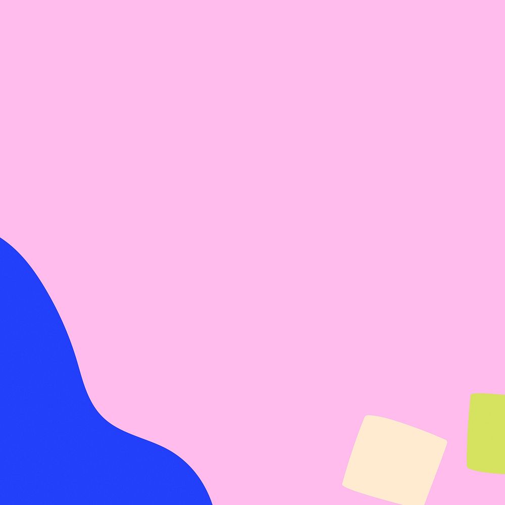 Pink colorful background, blue border