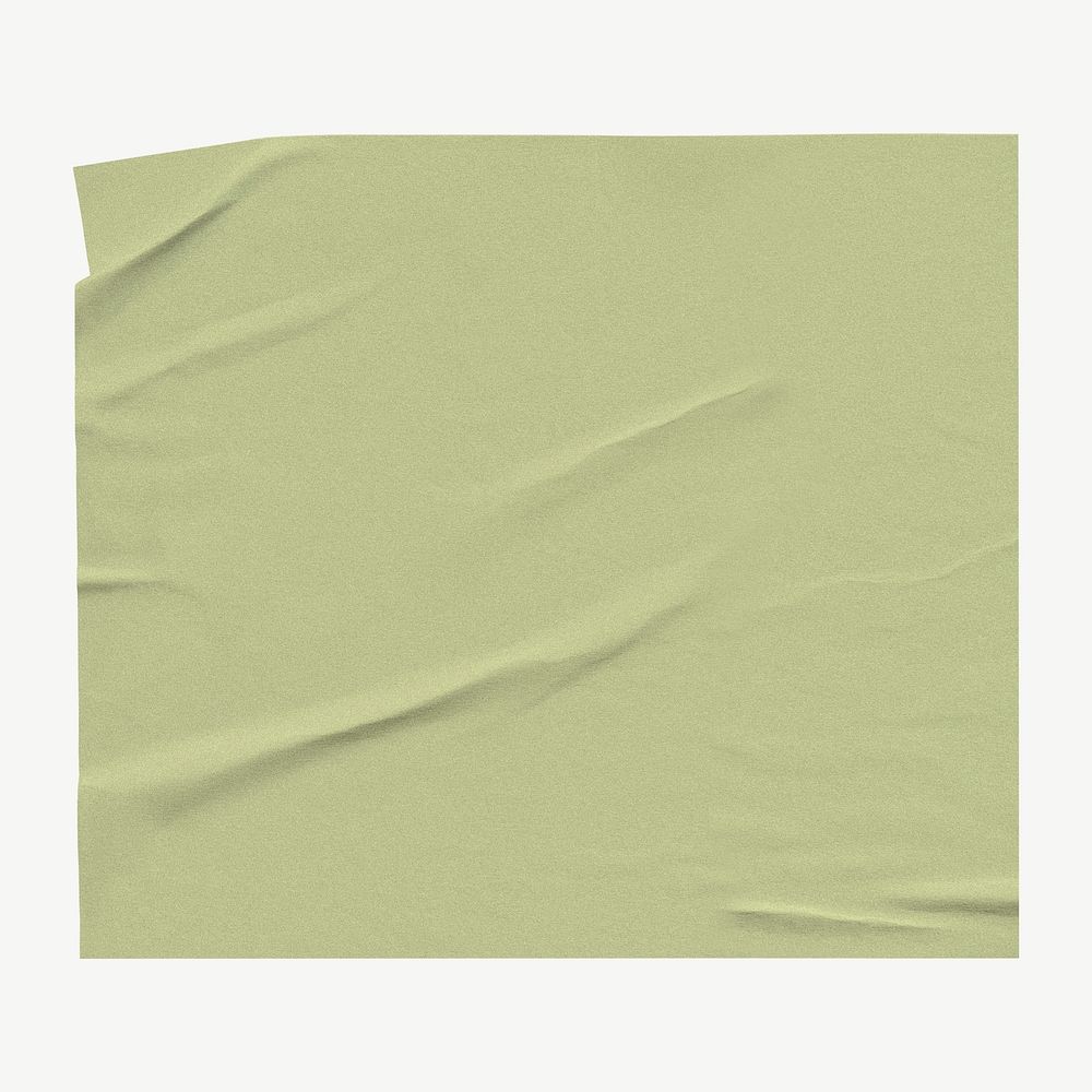 Olive green wrinkled paper psd