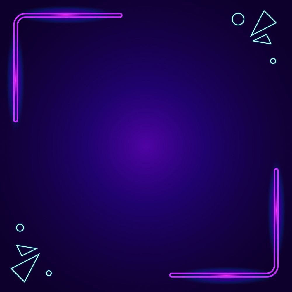 Neon purple border background