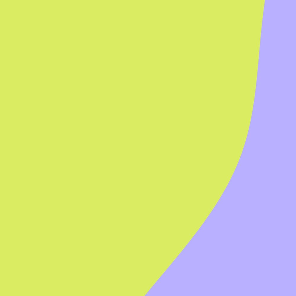 Lime green background, purple wave border