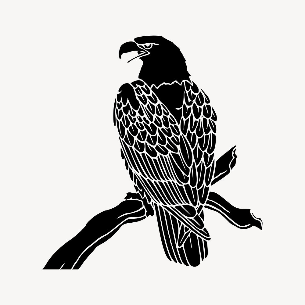 Eagle bird animal clipart. Free public domain CC0 image.