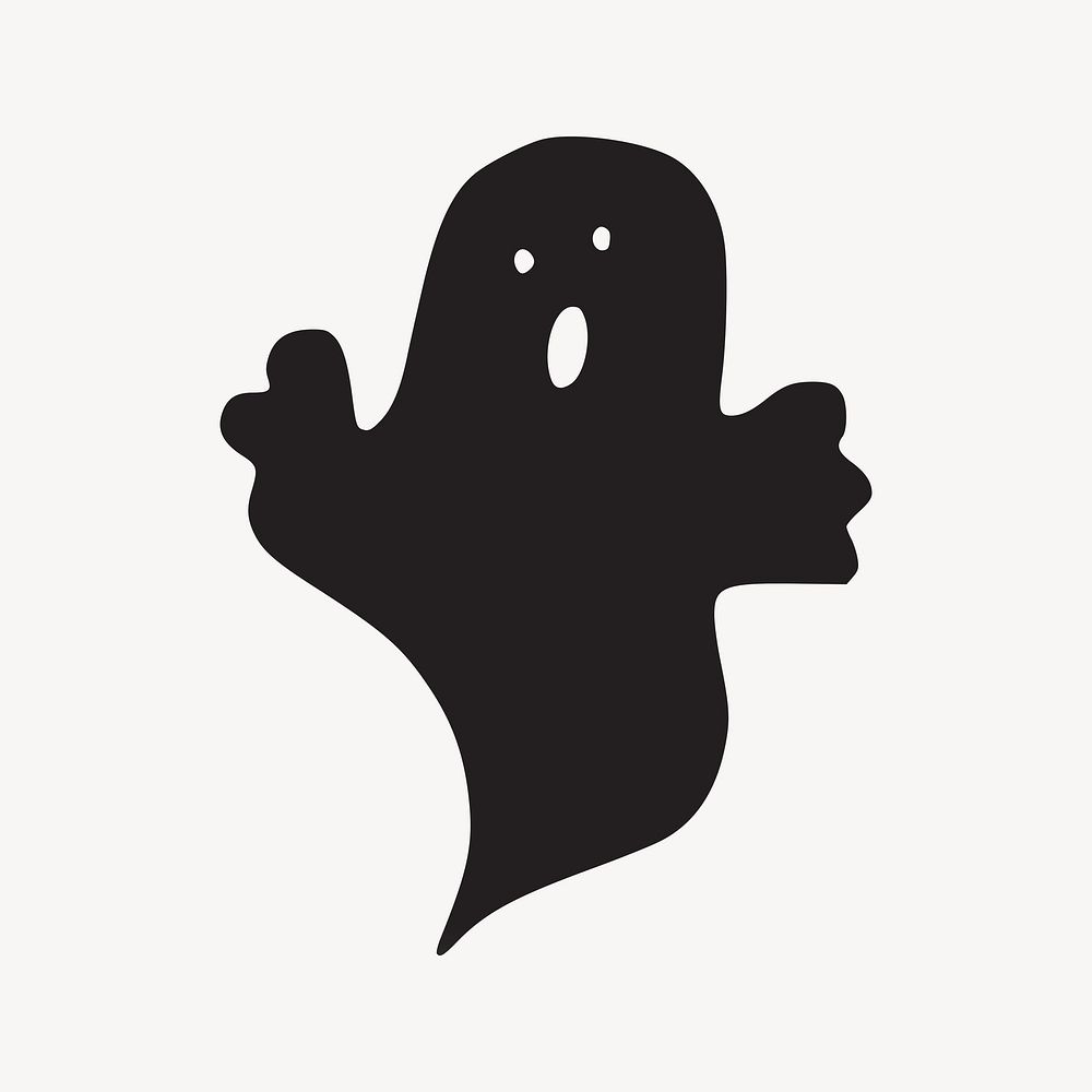 Ghost illustration. Free public domain CC0 image.