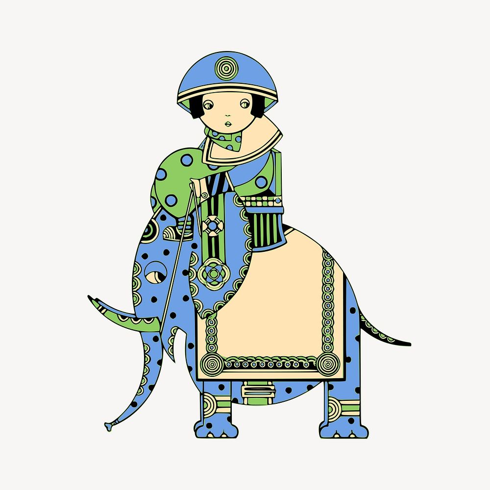 Elephant clipart illustration vector. Free public domain CC0 image.