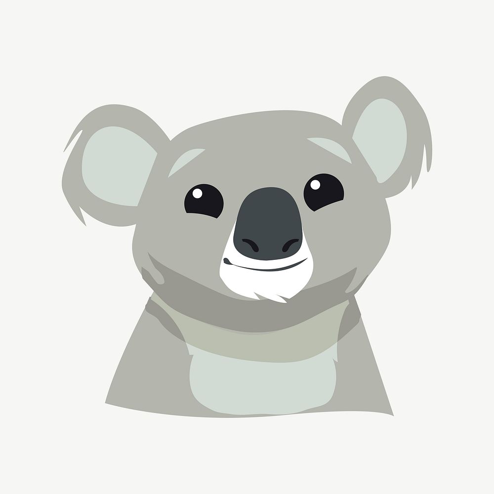 Koala illustration psd. Free public domain CC0 image.