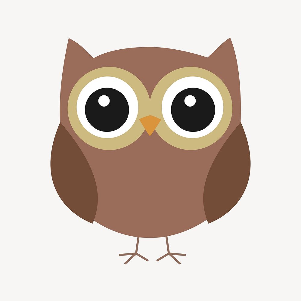 Owl illustration. Free public domain CC0 image.