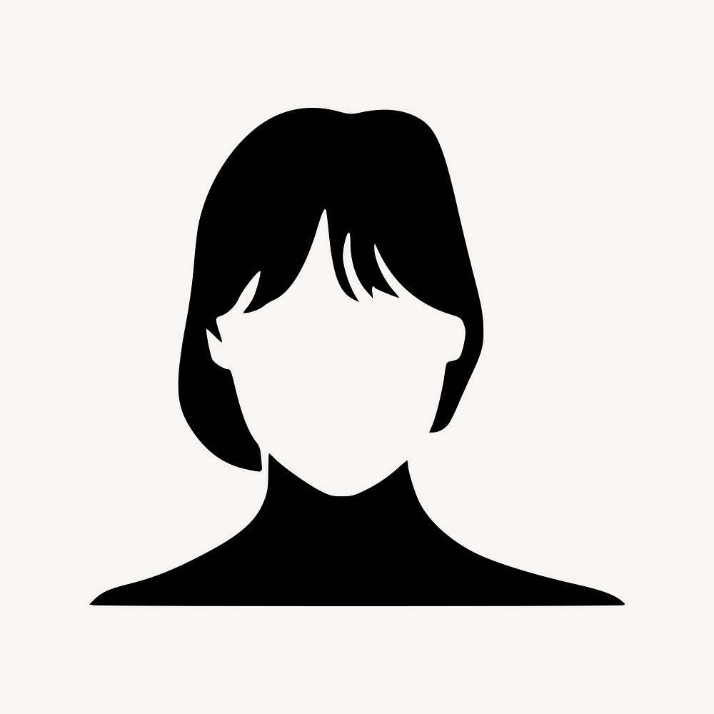 Woman silhouette illustration. Free public domain CC0 image.