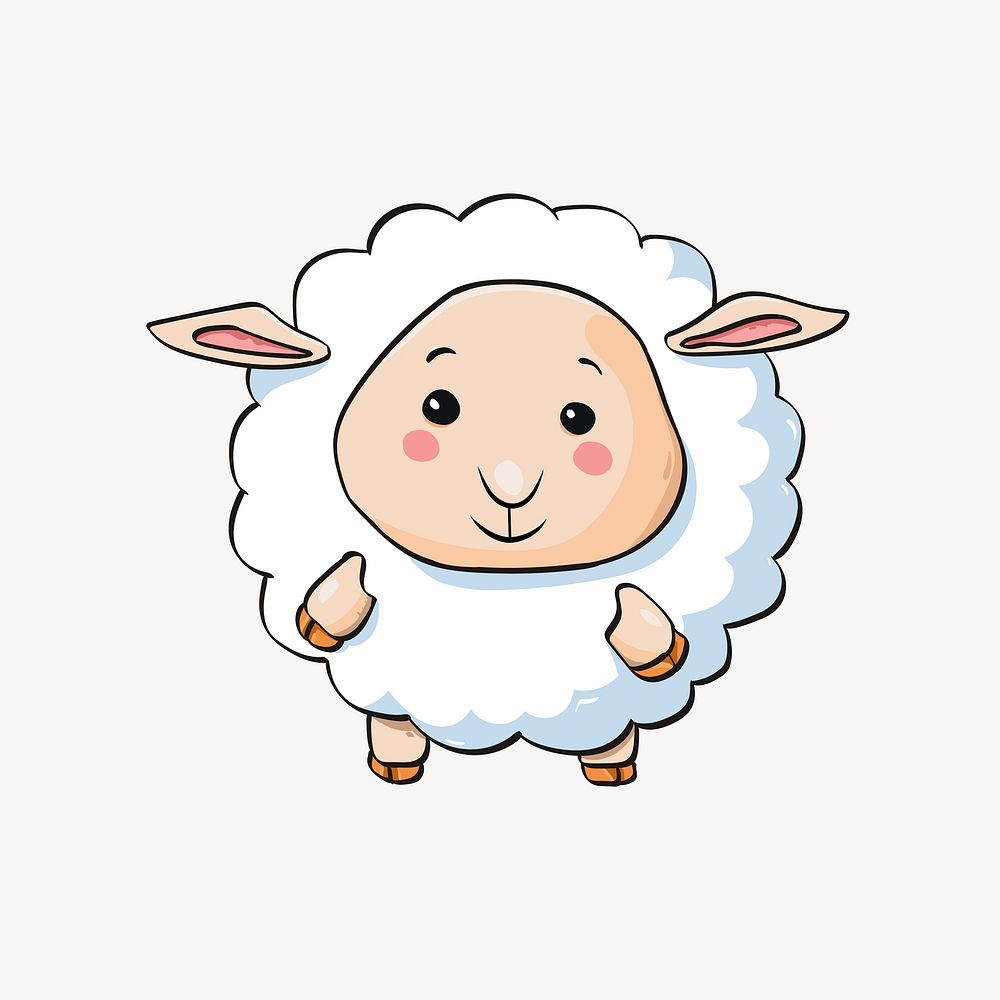 Lamb illustration. Free public domain CC0 image.