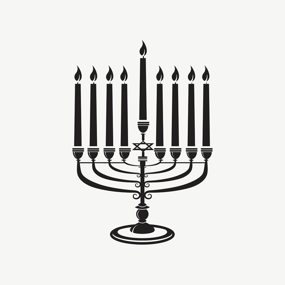 Hanukkah candles clipart illustration psd. Free public domain CC0 image.