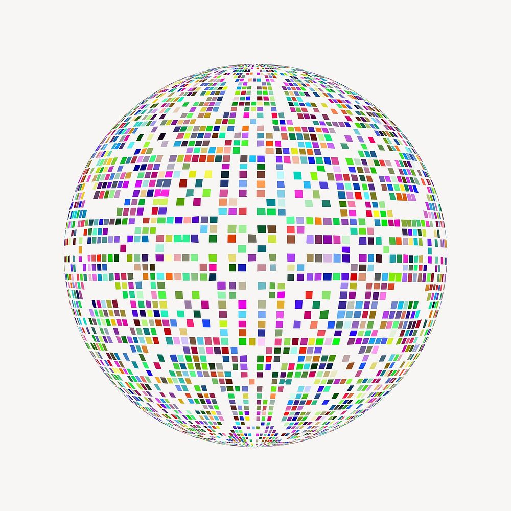 Disco ball clipart vector. Free public domain CC0 image.