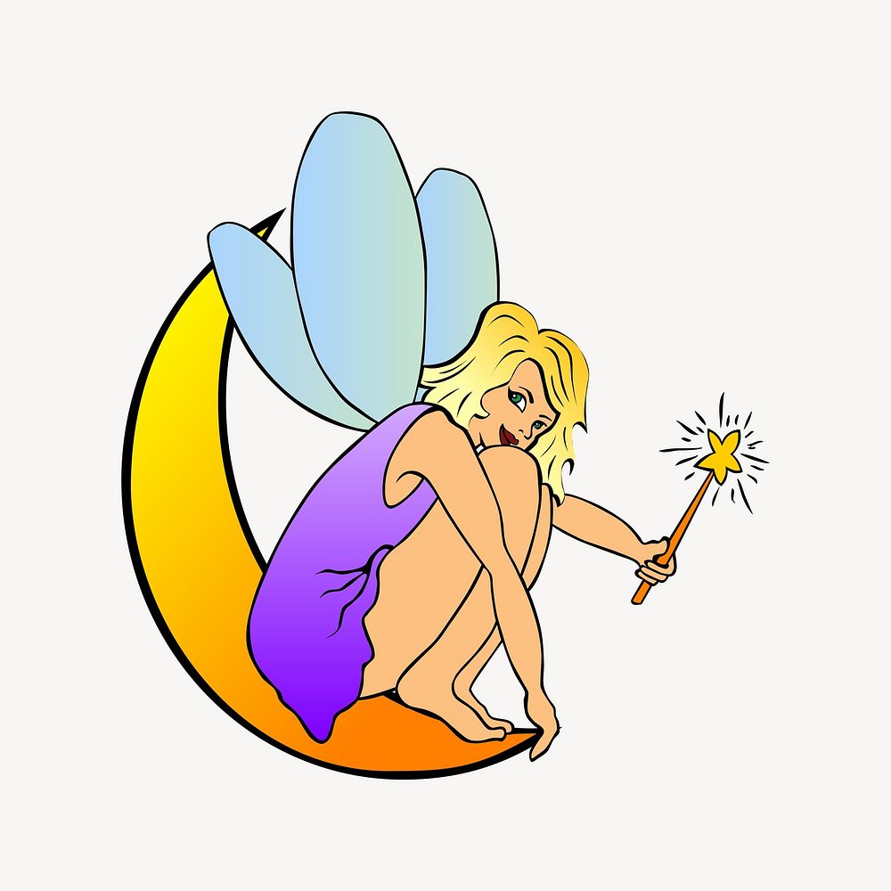 Fairy illustration. Free public domain CC0 image.