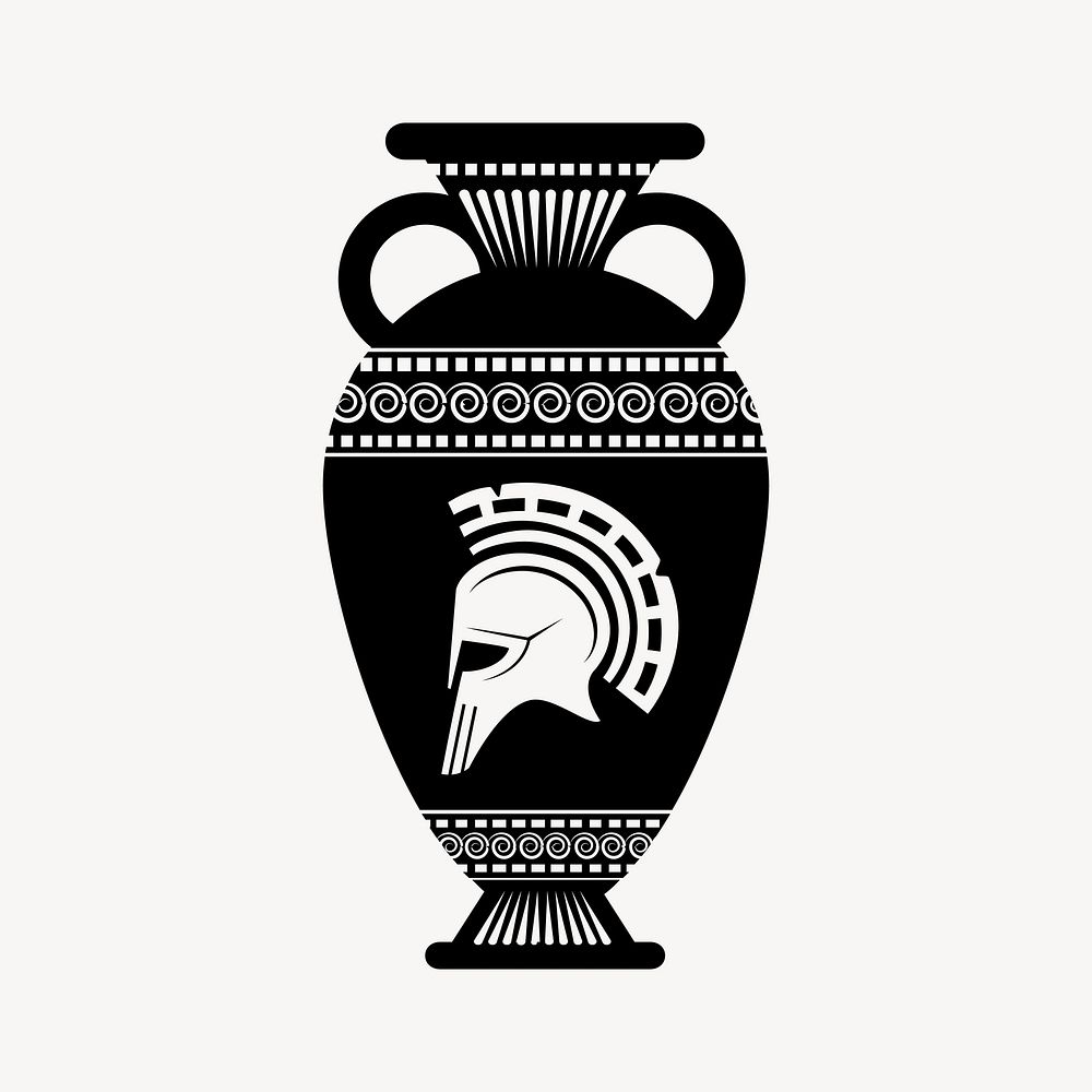 Roman vase clipart vector. Free public domain CC0 image.
