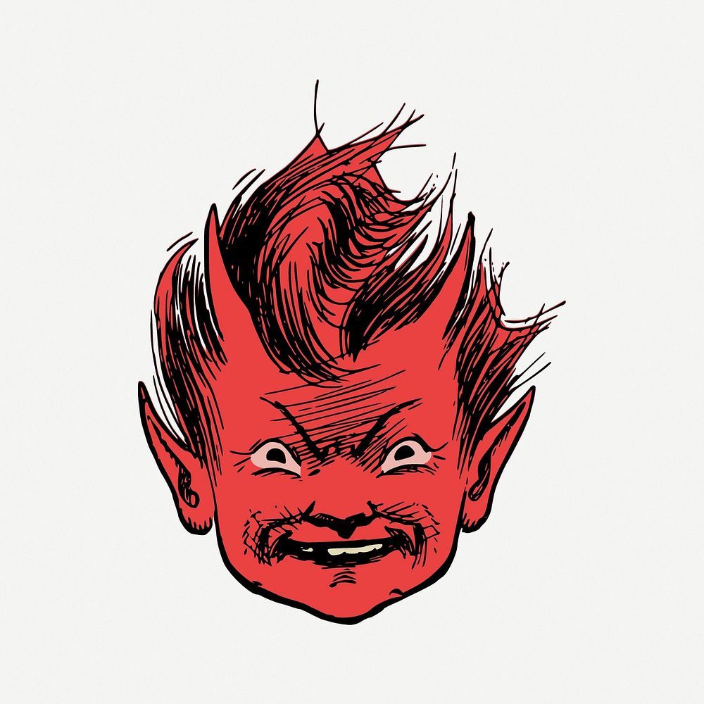 Devil boy clipart psd. Free public domain CC0 image.