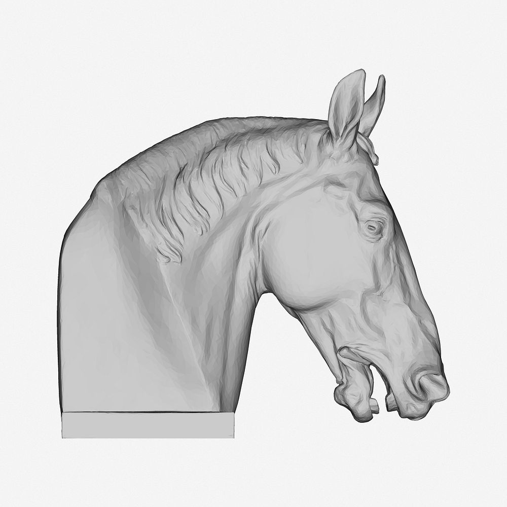 Horse sculpture. Free public domain CC0 image.