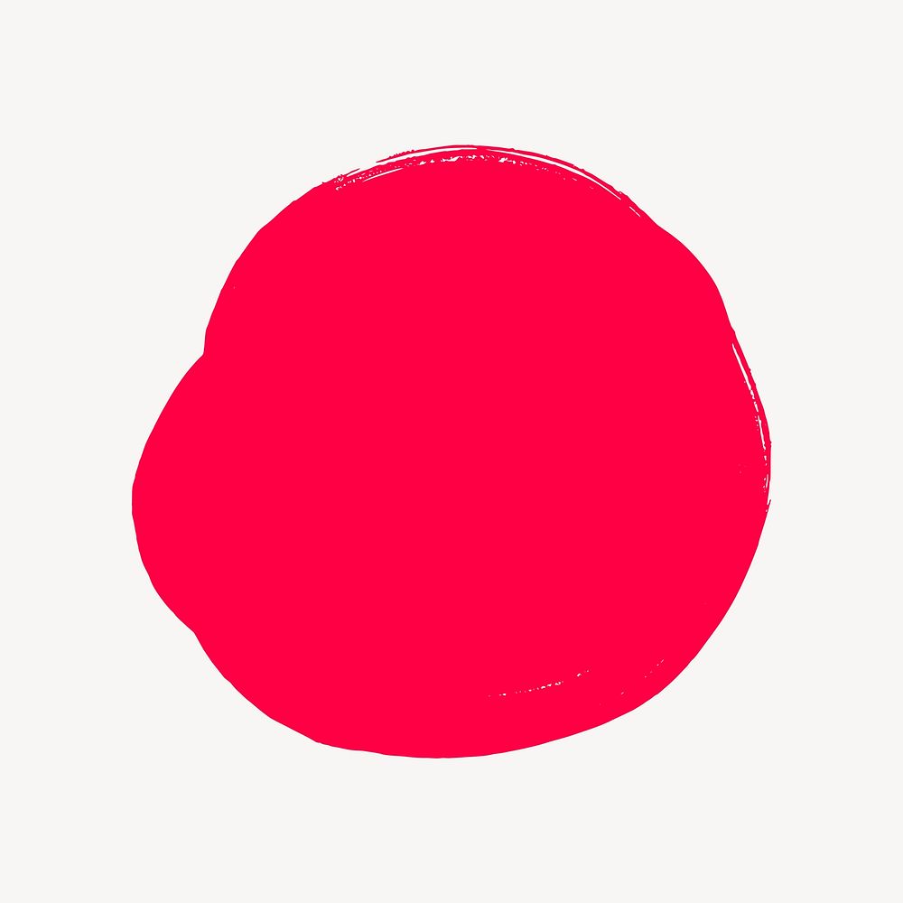 Red dot clipart, illustration vector. Free public domain CC0 image.
