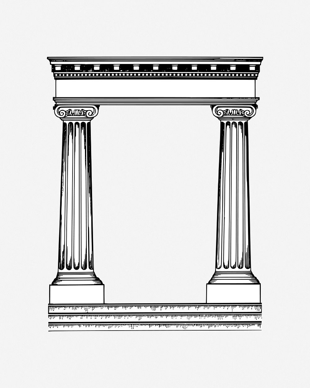 Roman column, clip art. Free Free Photo rawpixel