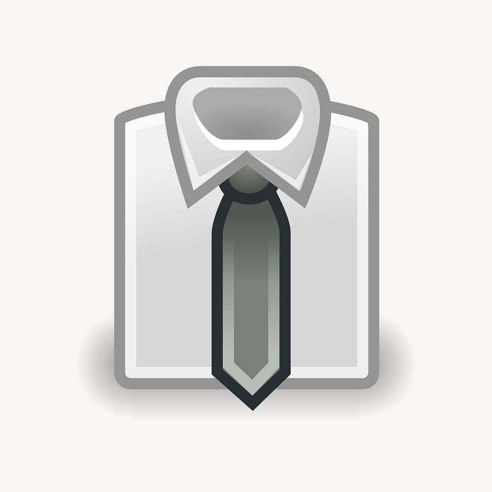 Suit shirt clipart, illustration vector. Free public domain CC0 image.