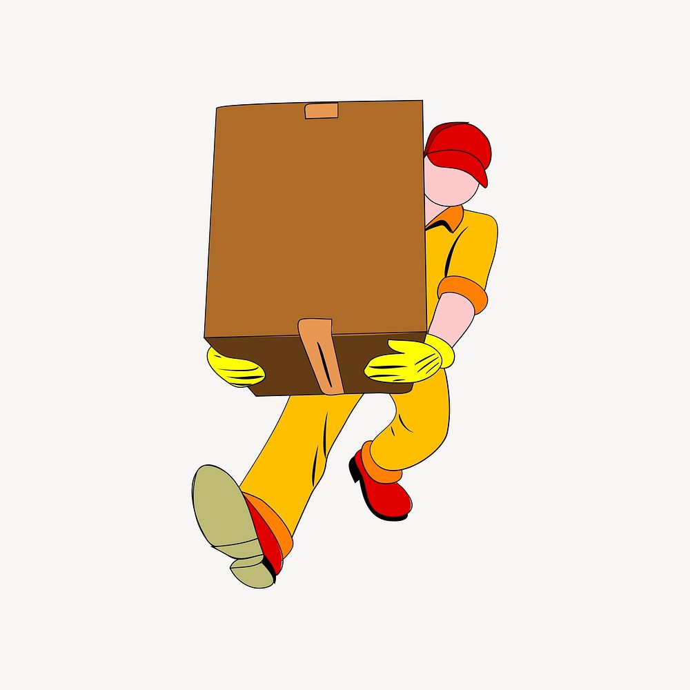 Moving service illustration, clip art. Free public domain CC0 image.