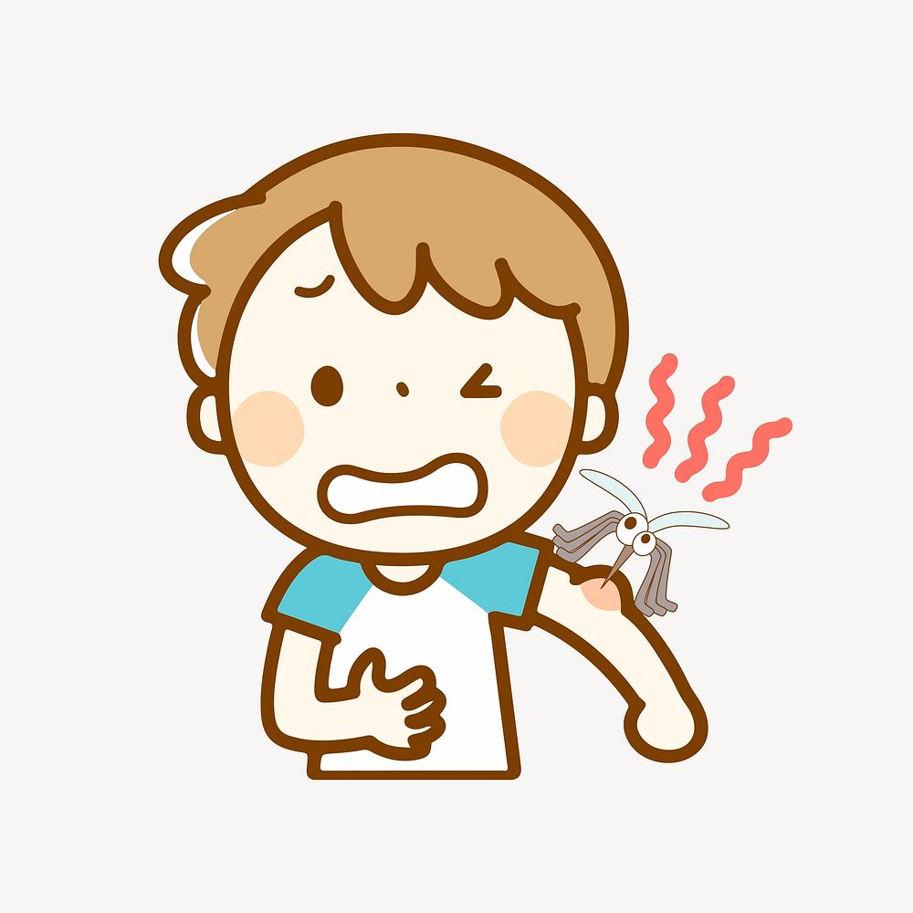 Mosquito bite clipart, illustration vector. Free public domain CC0 image.