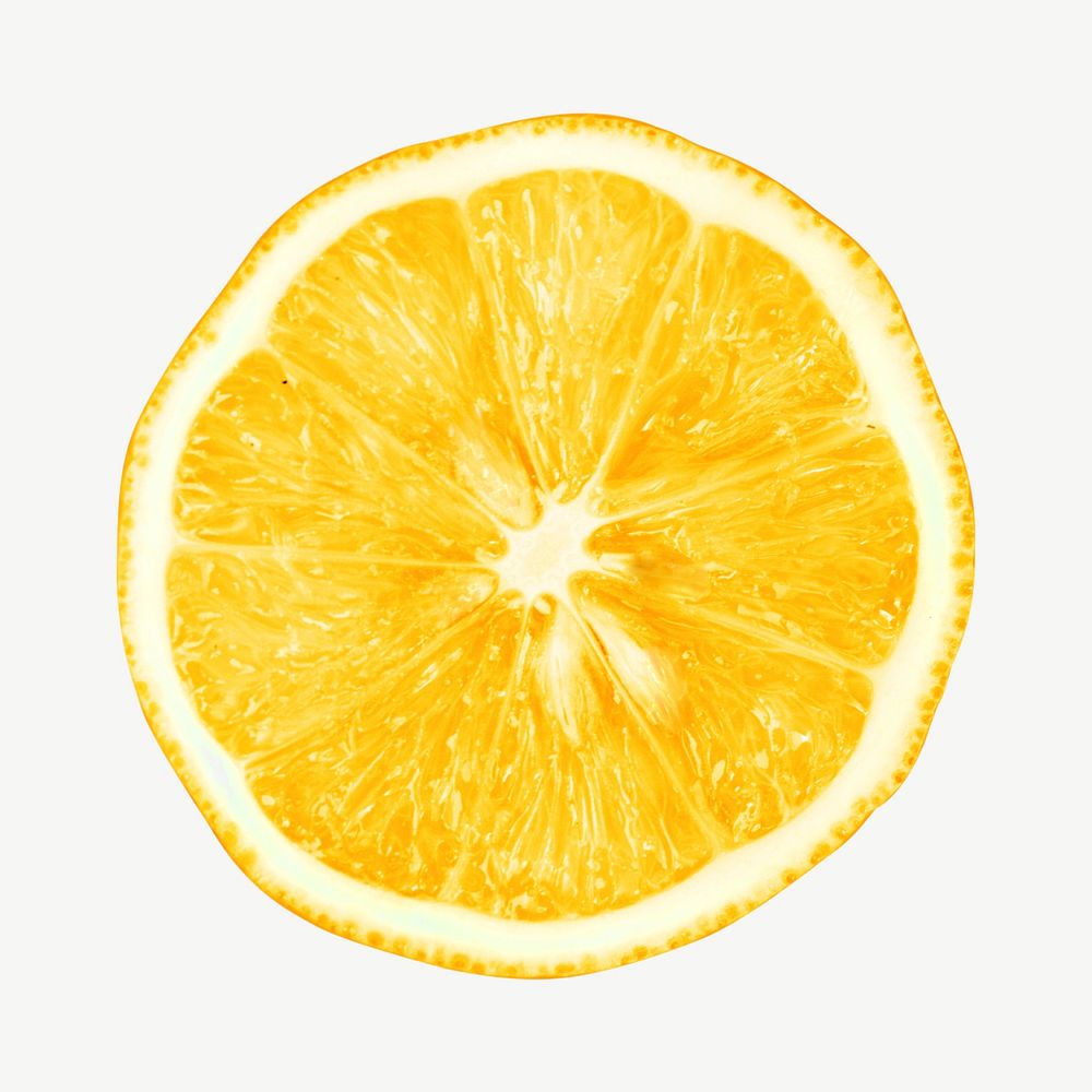Lemon cut graphic psd