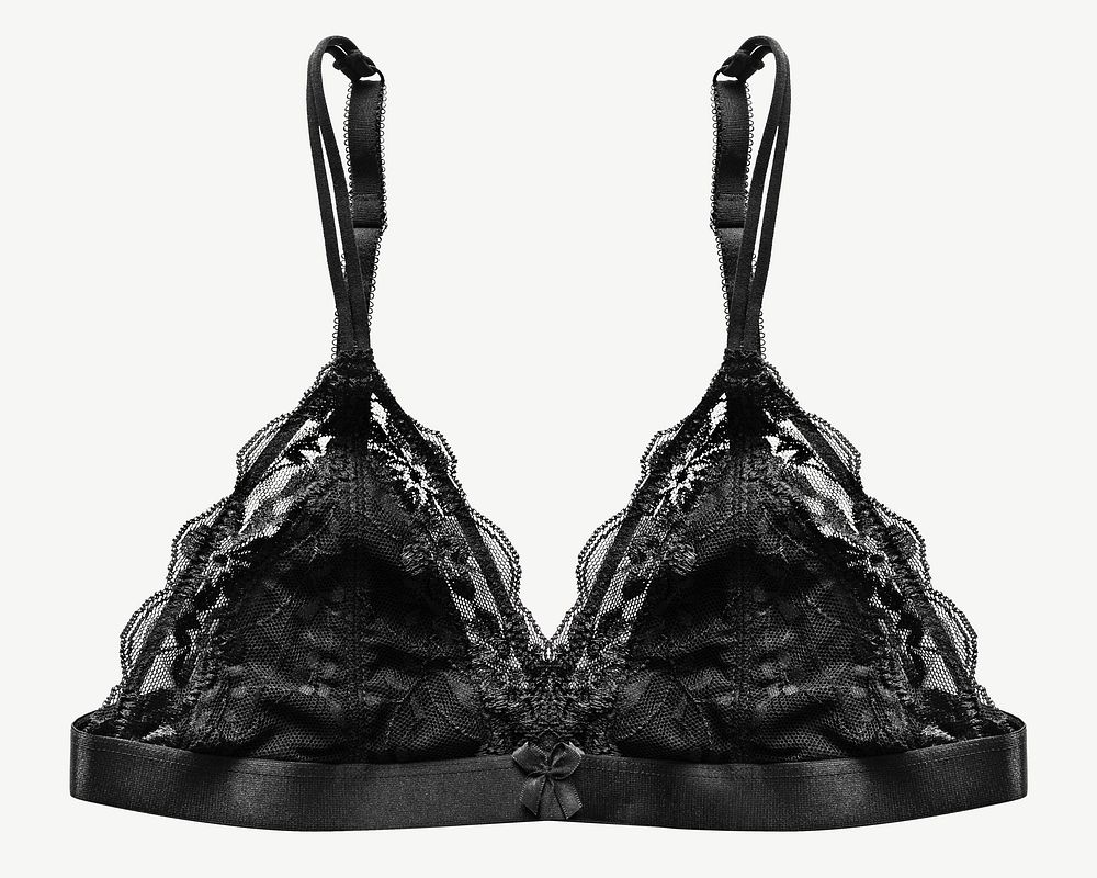 Black woman lingerie isolated object psd