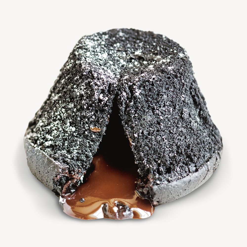 Lava cake, isolated image
