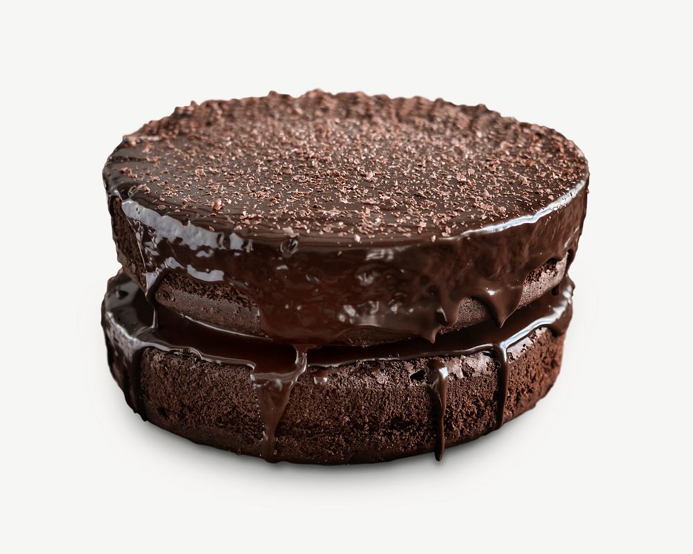 Chocolate cake food element psd