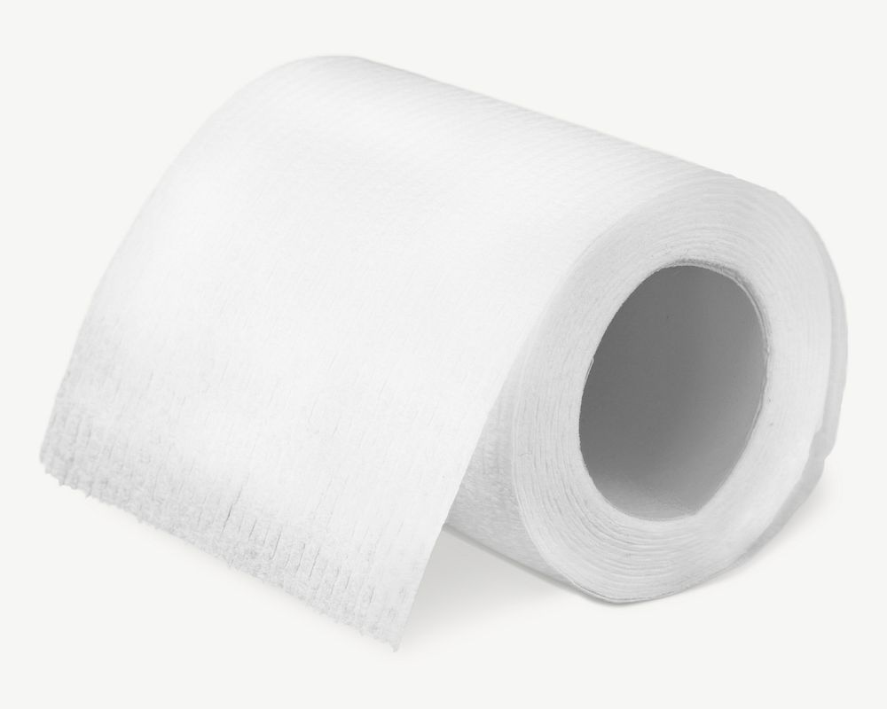 Toilet roll isolated graphic psd