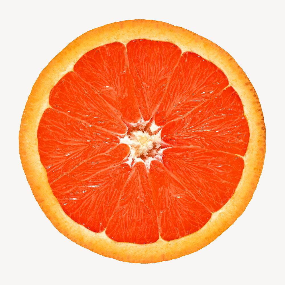 Juicy grapefruit slice Isolated image