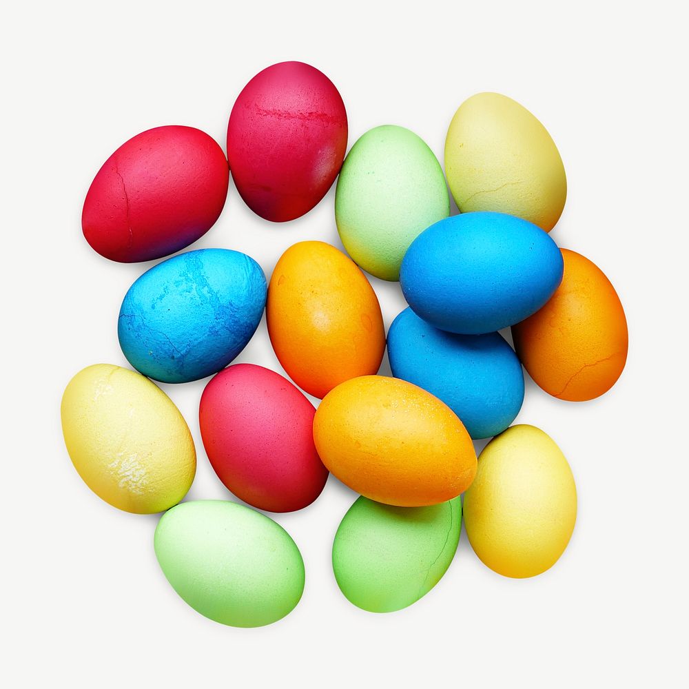 Easter eggs isolated element psd