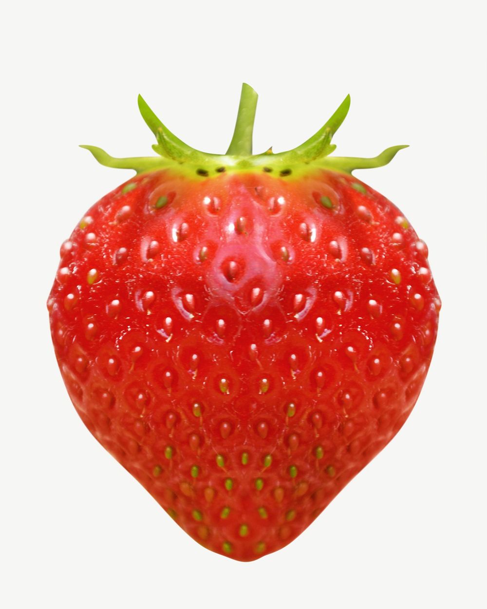 Red strawberry design element psd