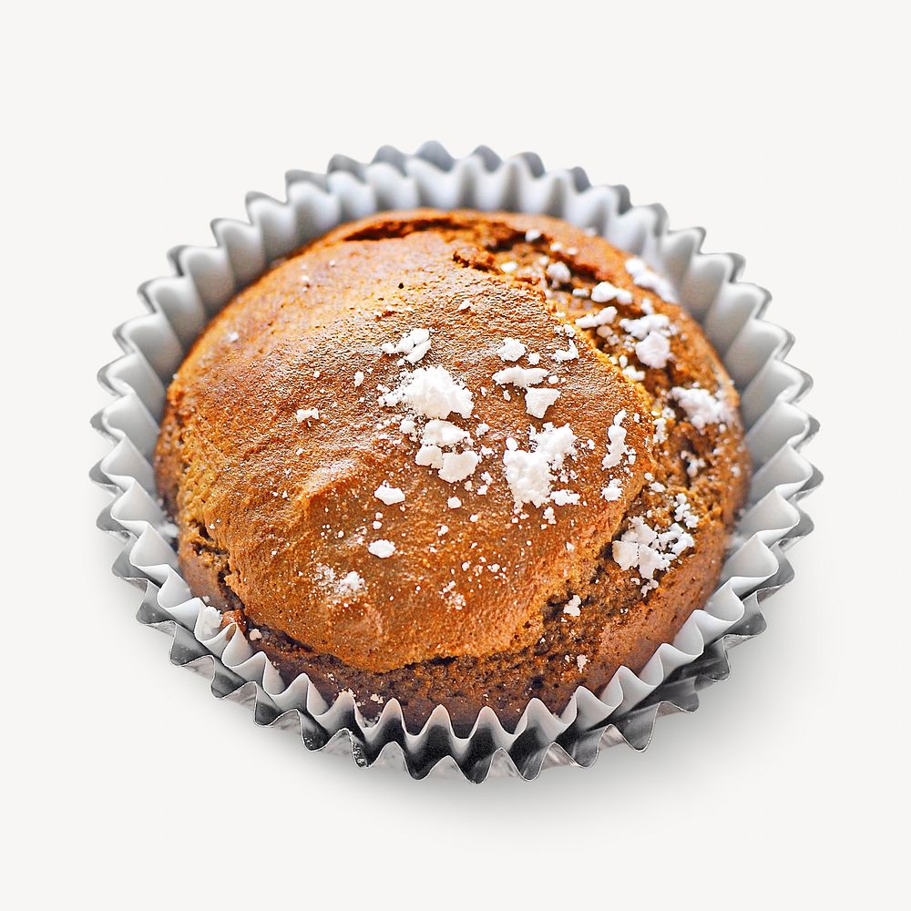 Chocolate muffins dessert bakery isolated image