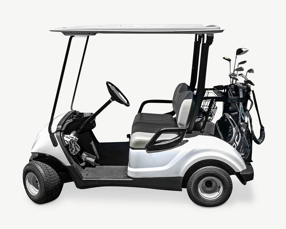 Golf cart isolated object psd