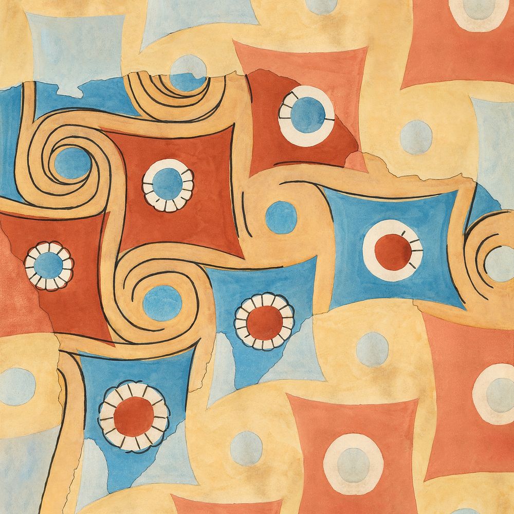 Egyptian's Abstract Pattern background. Remixed by rawpixel.