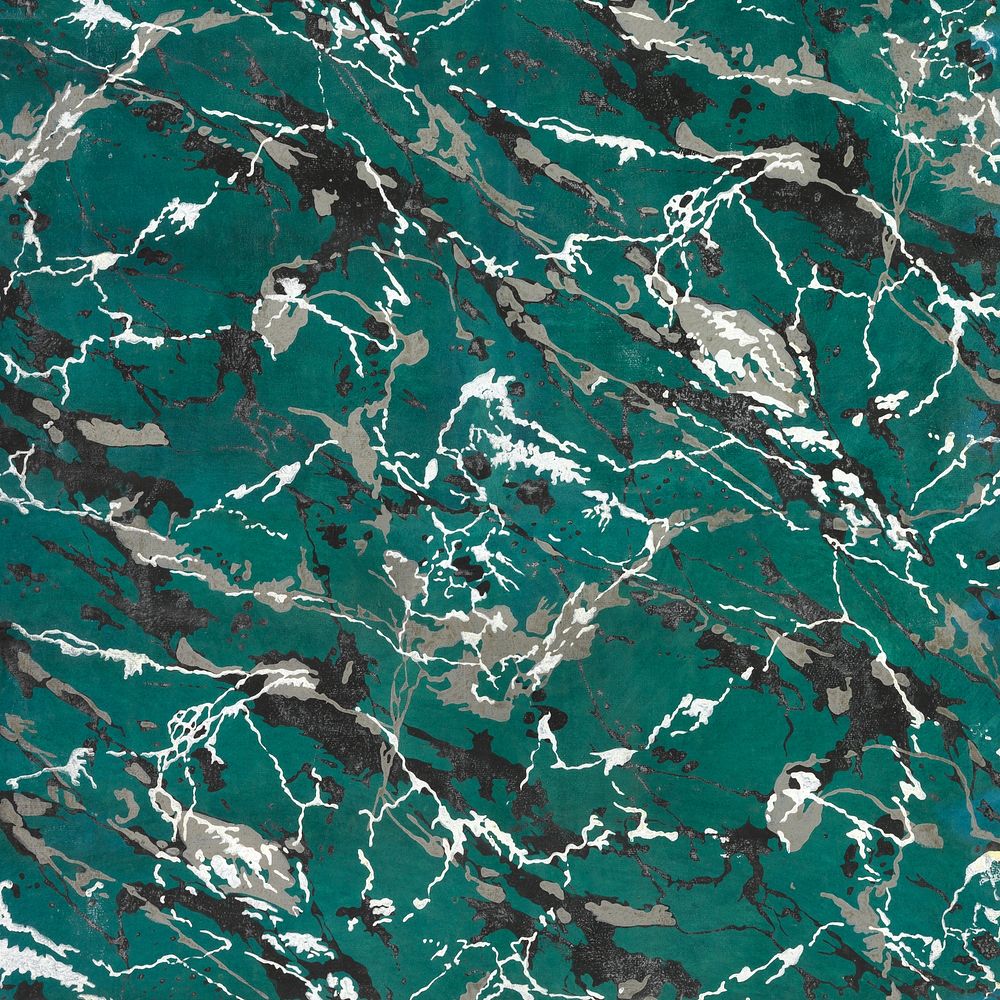 Green marble pattern background. Remixed by rawpixel.