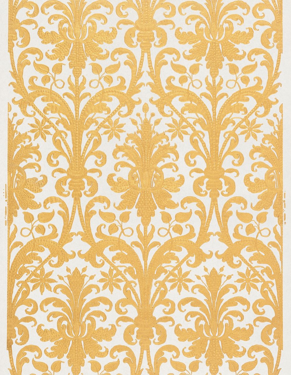 Sidewall, golden ornate pattern. Original public domain image from Smithsonian. Digitally enhanced by rawpixel.