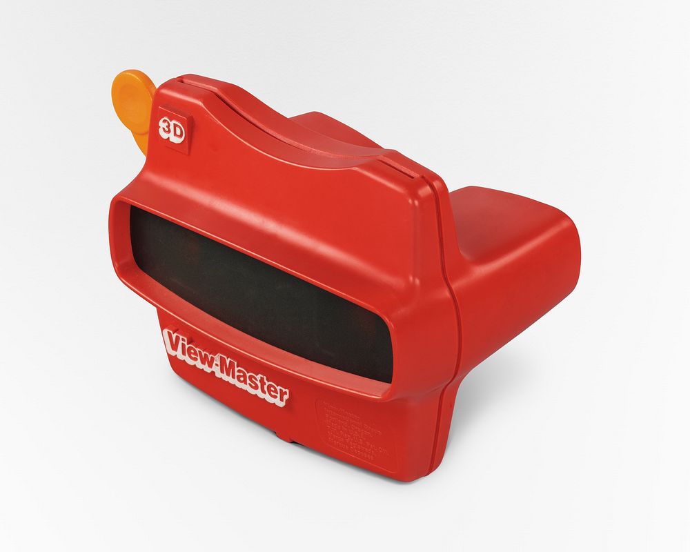 Mattel View-Master stereoscope, owned by Michael Holman. Original public domain image from The Smithsonian Institution.…