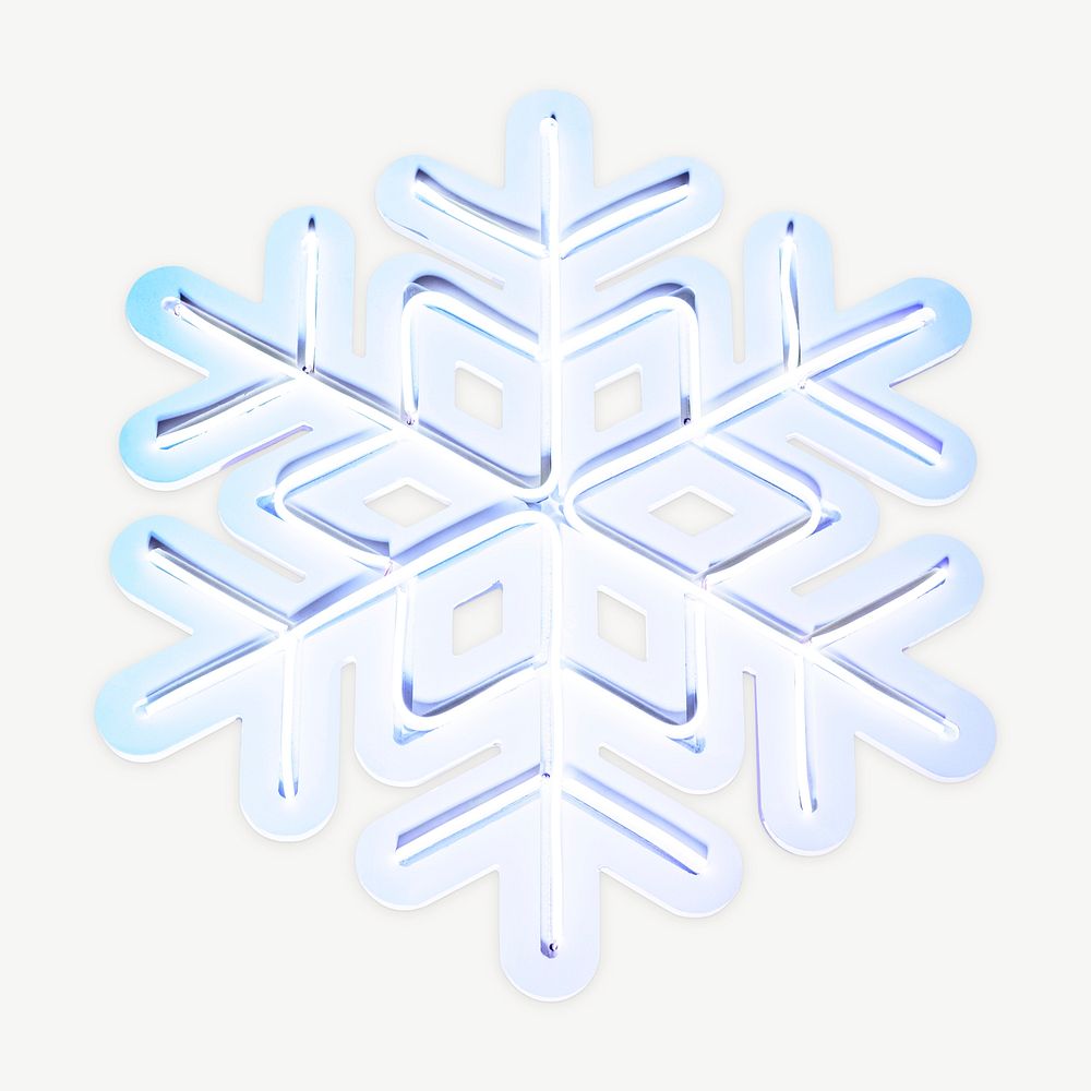 Plastic snowflake image graphic psd