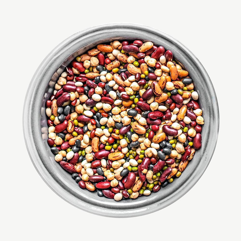 Fresh legumes bowl healthy food graphic psd