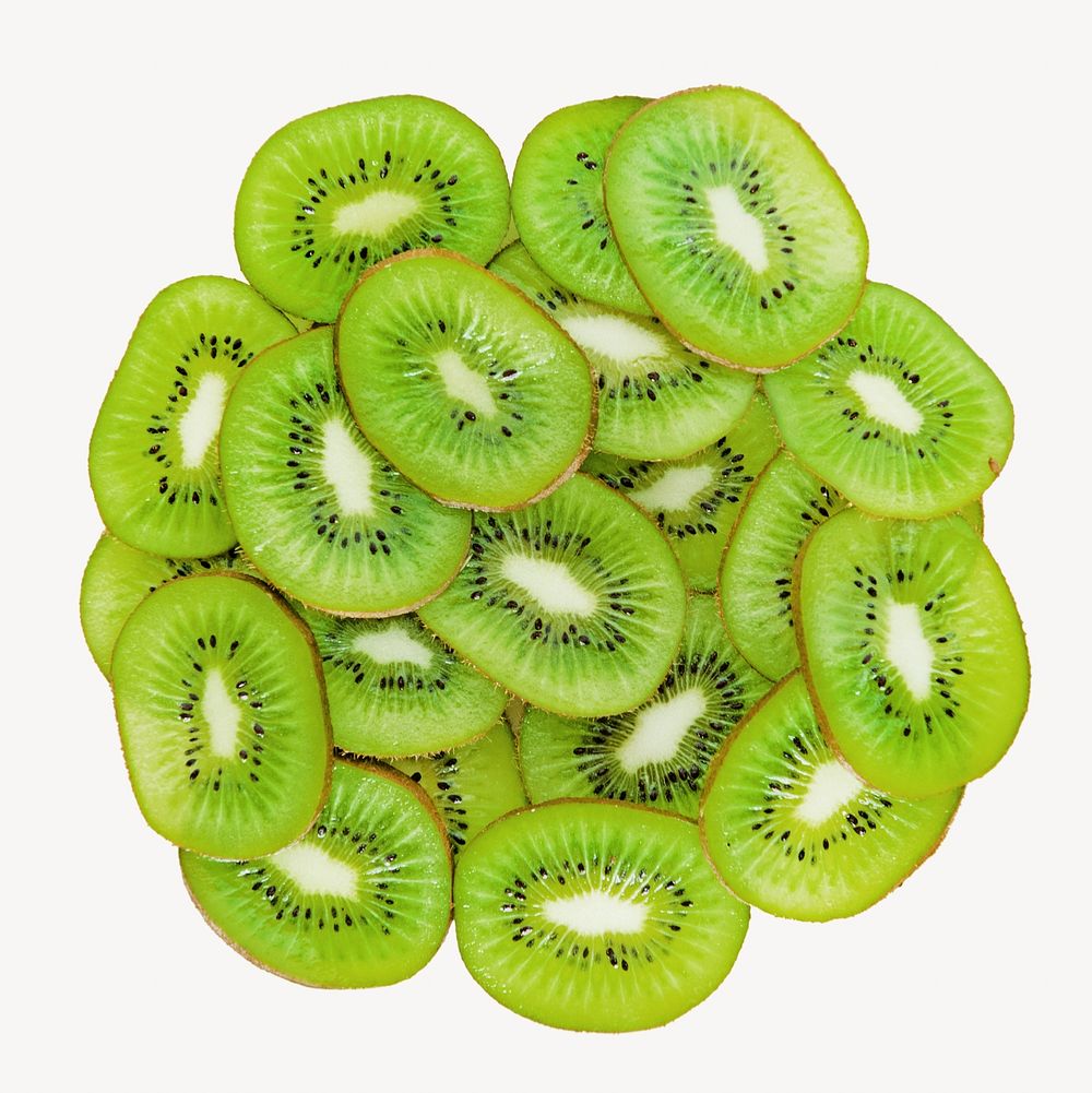 Green kiwi, isolated design