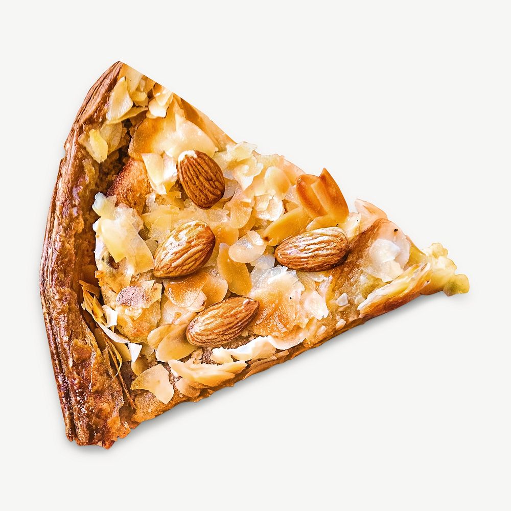 Almond tart graphic psd