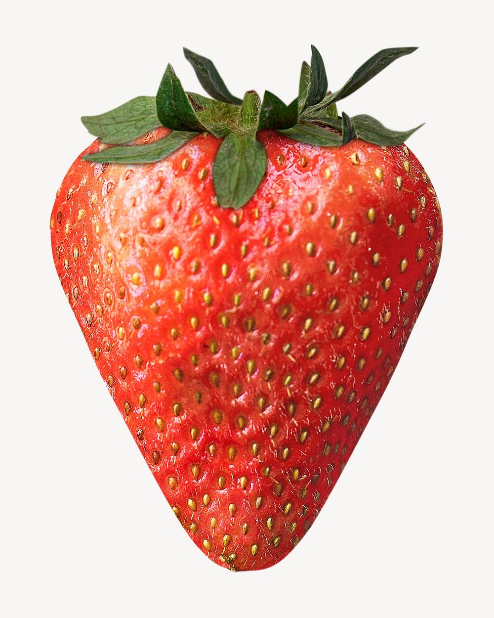 Fresh red strawberry, isolated design