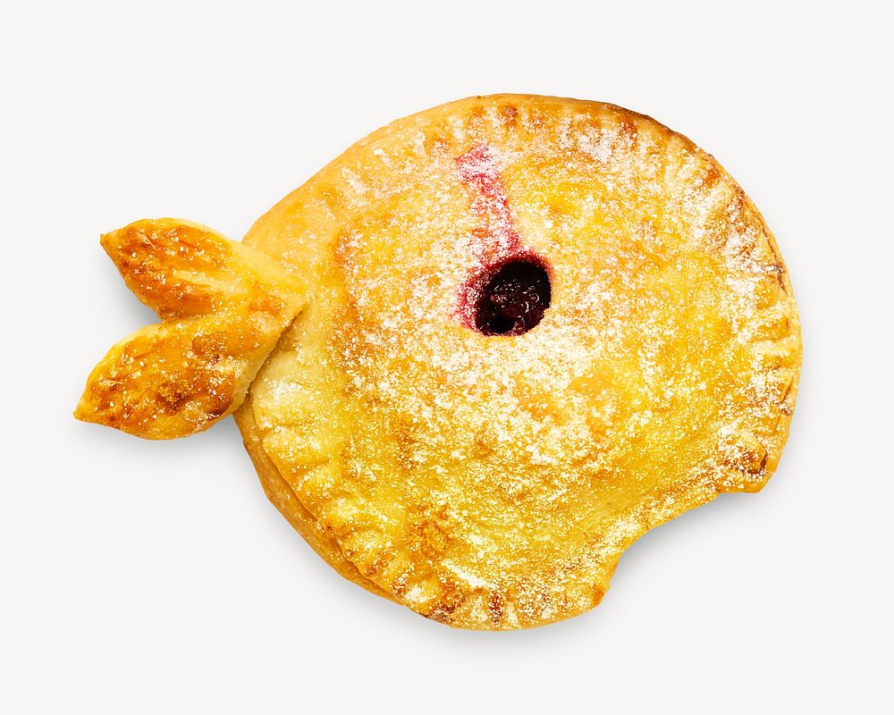 Freshly homemade pie  isolated image