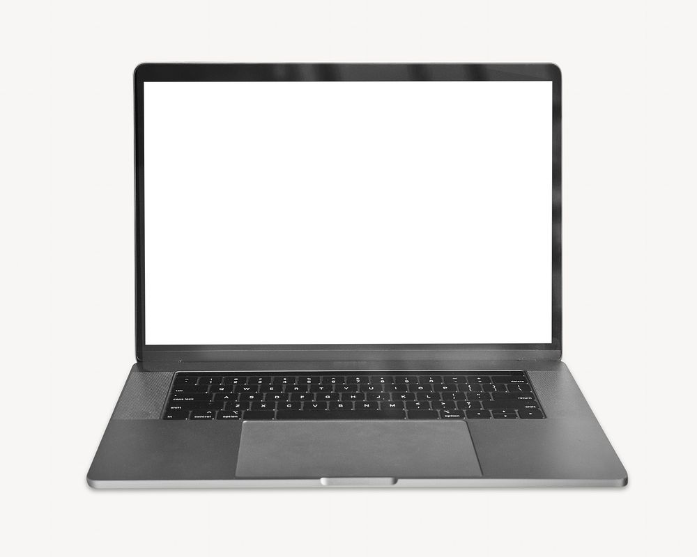 Laptop, isolated object on white