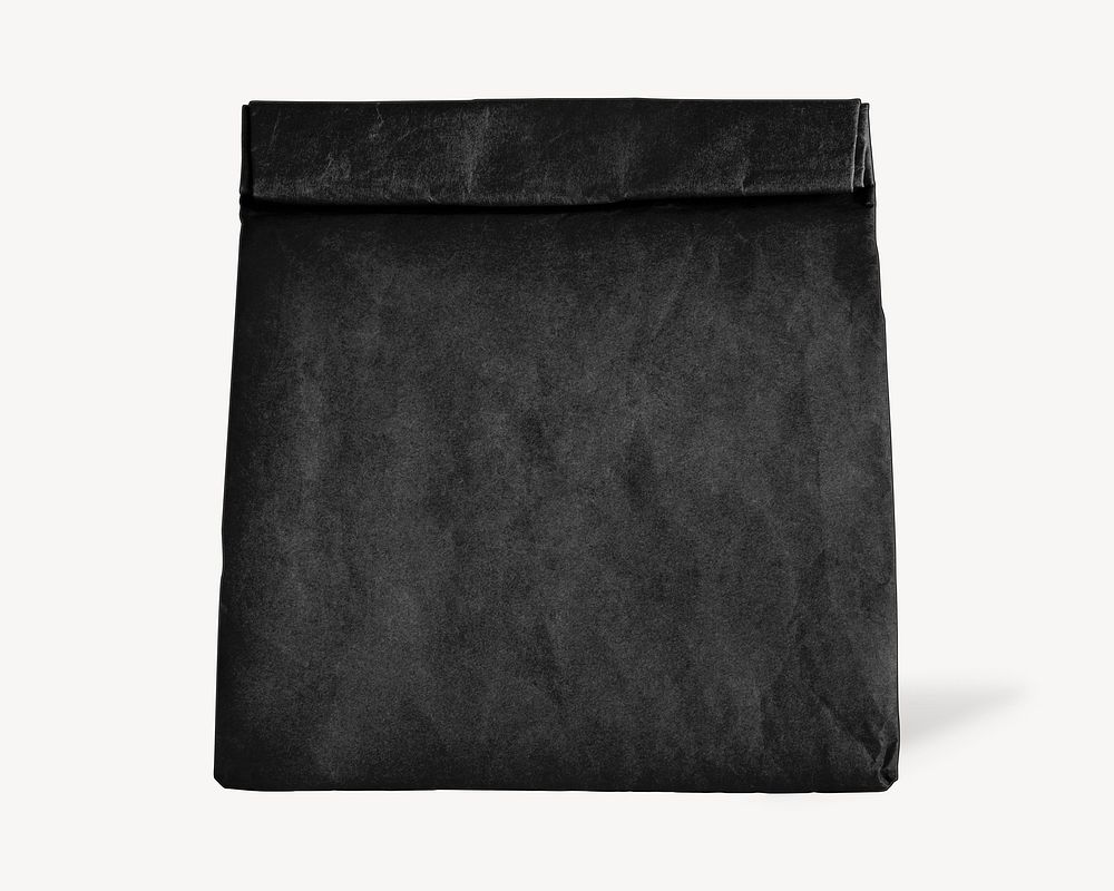 Black pouch isolated design